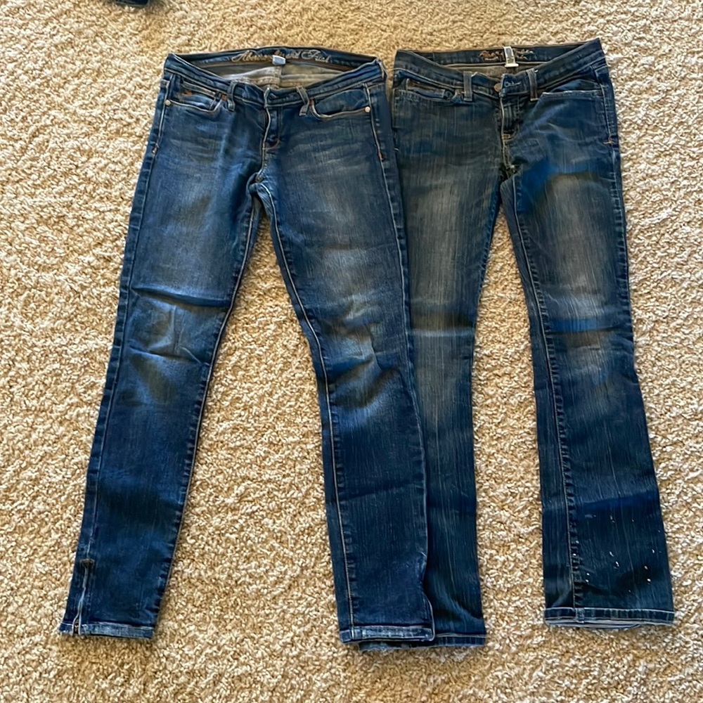 Bundle of 2! Vintage y2k Abercrombie jeans size 0 and 00